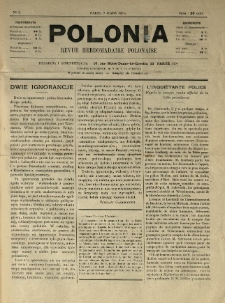 Polonia : revue hebdomadaire polonaise. 1914.03.07 Nr3