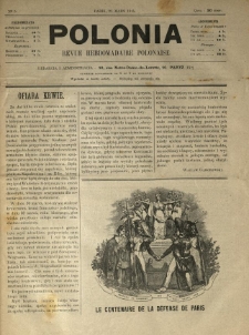 Polonia : revue hebdomadaire polonaise. 1914.03.21 Nr5