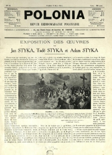 Polonia : revue hebdomadaire polonaise. 1914.05.09 Nr12