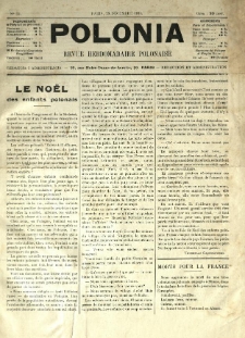 Polonia : revue hebdomadaire polonaise. 1914.12.26 Nr35