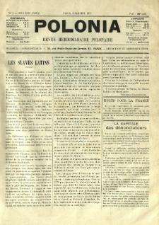 Polonia : revue hebdomadaire polonaise. 1915.01.09 Nr2