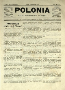 Polonia : revue hebdomadaire polonaise. 1915.12.11 Nr50