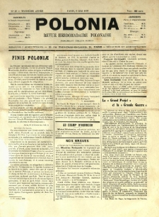Polonia : revue hebdomadaire polonaise. 1916.05.06 Nr19