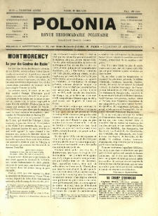 Polonia : revue hebdomadaire polonaise. 1916.05.20 Nr21