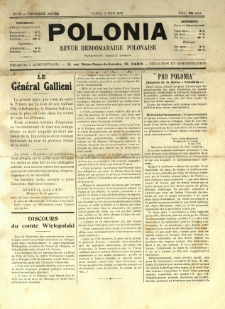 Polonia : revue hebdomadaire polonaise. 1916.06.03 Nr23