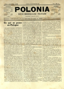 Polonia : revue hebdomadaire polonaise. 1916.09.30 Nr40