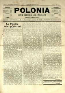Polonia : revue hebdomadaire polonaise. 1916.10.21 Nr43