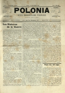 Polonia : revue hebdomadaire polonaise. 1916.12.16 Nr51