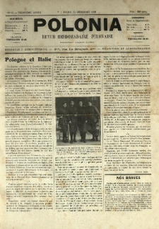 Polonia : revue hebdomadaire polonaise. 1916.12.30 Nr53