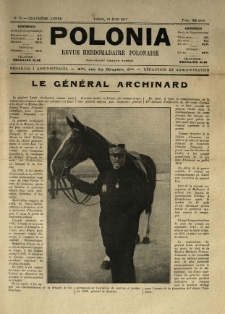 Polonia : revue hebdomadaire polonaise. 1917.06.23 Nr25