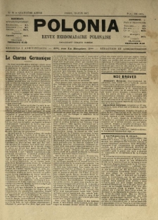 Polonia : revue hebdomadaire polonaise. 1917.06.30 Nr26