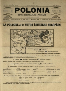Polonia : revue hebdomadaire polonaise. 1917.07.07 Nr27