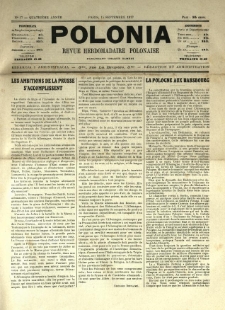 Polonia : revue hebdomadaire polonaise. 1917.09.15 Nr37