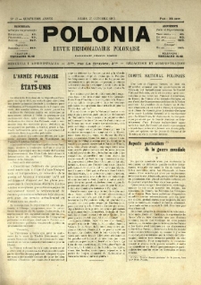 Polonia : revue hebdomadaire polonaise. 1917.10.27 Nr43