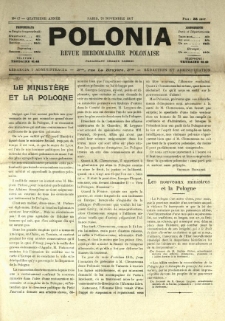 Polonia : revue hebdomadaire polonaise. 1917.11.24 Nr47