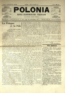 Polonia : revue hebdomadaire polonaise. 1917.12.01 Nr48