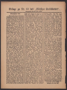 Beilage zu Nr.63 des &bdquo;Wirsitzer Kreisblattes&rdquo; 1909.05.29