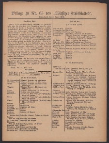 Beilage zu Nr.65 des &bdquo;Wirsitzer Kreisblattes&rdquo; 1909.06.05