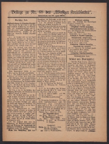 Beilage zu Nr.68 des &bdquo;Wirsitzer Kreisblattes&rdquo; 1909.06.12