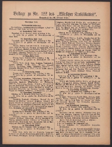 Beilage zu Nr.122 des &bdquo;Wirsitzer Kreisblattes&rdquo; 1909.10.16