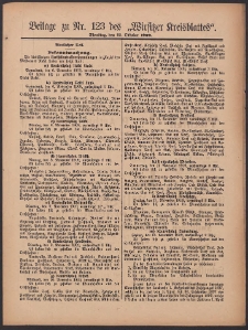 Beilage zu Nr.123 des &bdquo;Wirsitzer Kreisblattes&rdquo; 1909.10.19