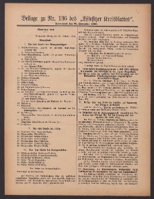 Beilage zu Nr.136 des &bdquo;Wirsitzer Kreisblattes&rdquo; 1909.11.20
