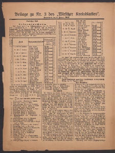 Beilage zu Nr.3 des &bdquo;Wirsitzer Kreisblattes" 1910.01.08