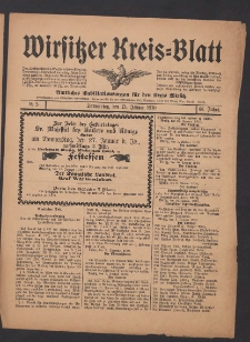 Wirsitzer Kreis-Blatt: Amtliches Publikationsorgan f&uuml;r den Kreis Wirsitz 1910.01.13 Jg.66 Nr5