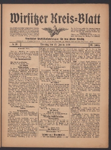 Wirsitzer Kreis-Blatt: Amtliches Publikationsorgan f&uuml;r den Kreis Wirsitz 1910.01.25 Jg.66 Nr10