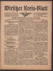 Wirsitzer Kreis-Blatt: Amtliches Publikationsorgan f&uuml;r den Kreis Wirsitz 1910.02.08 Jg.66 Nr16