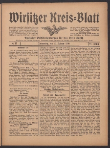 Wirsitzer Kreis-Blatt: Amtliches Publikationsorgan f&uuml;r den Kreis Wirsitz 1910.02.10 Jg.66 Nr17