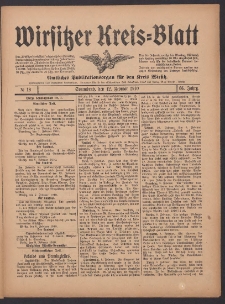 Wirsitzer Kreis-Blatt: Amtliches Publikationsorgan f&uuml;r den Kreis Wirsitz 1910.02.12 Jg.66 Nr18