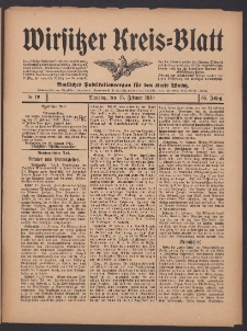 Wirsitzer Kreis-Blatt: Amtliches Publikationsorgan f&uuml;r den Kreis Wirsitz 1910.02.15 Jg.66 Nr19