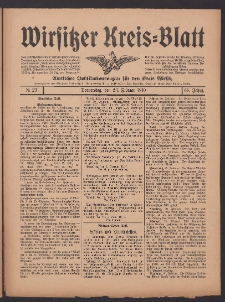 Wirsitzer Kreis-Blatt: Amtliches Publikationsorgan f&uuml;r den Kreis Wirsitz 1910.02.24 Jg.66 Nr23