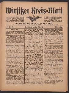Wirsitzer Kreis-Blatt: Amtliches Publikationsorgan f&uuml;r den Kreis Wirsitz 1910.03.17 Jg.66 Nr32
