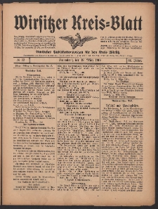Wirsitzer Kreis-Blatt: Amtliches Publikationsorgan f&uuml;r den Kreis Wirsitz 1910.03.19 Jg.66 Nr33
