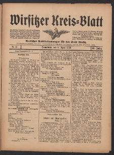 Wirsitzer Kreis-Blatt: Amtliches Publikationsorgan f&uuml;r den Kreis Wirsitz 1910.04.09 Jg.66 Nr41