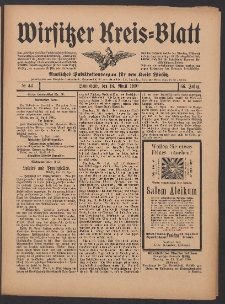 Wirsitzer Kreis-Blatt: Amtliches Publikationsorgan f&uuml;r den Kreis Wirsitz 1910.04.16 Jg.66 Nr44