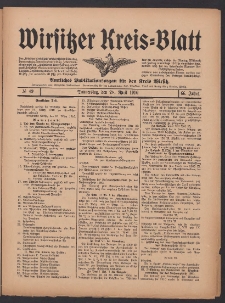 Wirsitzer Kreis-Blatt: Amtliches Publikationsorgan f&uuml;r den Kreis Wirsitz 1910.04.28 Jg.66 Nr49