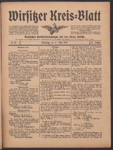 Wirsitzer Kreis-Blatt: Amtliches Publikationsorgan f&uuml;r den Kreis Wirsitz 1910.05.03 Jg.66 Nr51