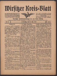Wirsitzer Kreis-Blatt: Amtliches Publikationsorgan f&uuml;r den Kreis Wirsitz 1910.05.12 Jg.66 Nr55