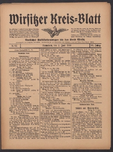 Wirsitzer Kreis-Blatt: Amtliches Publikationsorgan f&uuml;r den Kreis Wirsitz 1910.06.04 Jg.66 Nr64