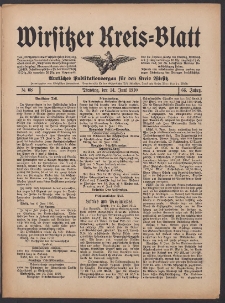 Wirsitzer Kreis-Blatt: Amtliches Publikationsorgan f&uuml;r den Kreis Wirsitz 1910.06.14 Jg.66 Nr68