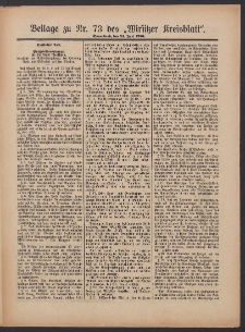 Beilage zu Nr.73 des &bdquo;Wirsitzer Kreisblattes&rdquo; 1910.06.25