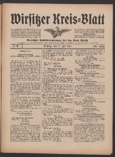 Wirsitzer Kreis-Blatt: Amtliches Publikationsorgan f&uuml;r den Kreis Wirsitz 1910.07.12 Jg.66 Nr80
