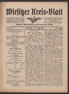 Wirsitzer Kreis-Blatt: Amtliches Publikationsorgan f&uuml;r den Kreis Wirsitz 1910.07.16 Jg.66 Nr 82
