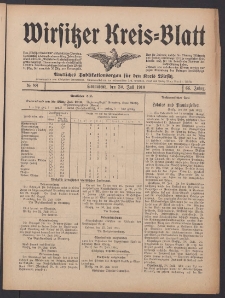 Wirsitzer Kreis-Blatt: Amtliches Publikationsorgan f&uuml;r den Kreis Wirsitz 1910.07.30 Jg.66 Nr88