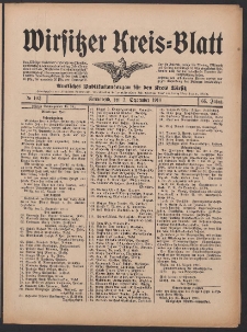 Wirsitzer Kreis-Blatt: Amtliches Publikationsorgan f&uuml;r den Kreis Wirsitz 1910.09.03 Jg.66 Nr103
