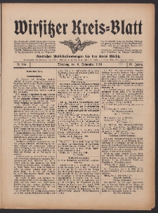 Wirsitzer Kreis-Blatt: Amtliches Publikationsorgan f&uuml;r den Kreis Wirsitz 1910.09.06 Jg.66 Nr104