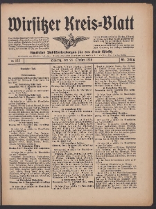 Wirsitzer Kreis-Blatt: Amtliches Publikationsorgan f&uuml;r den Kreis Wirsitz 1910.10.25 Jg.66 Nr125